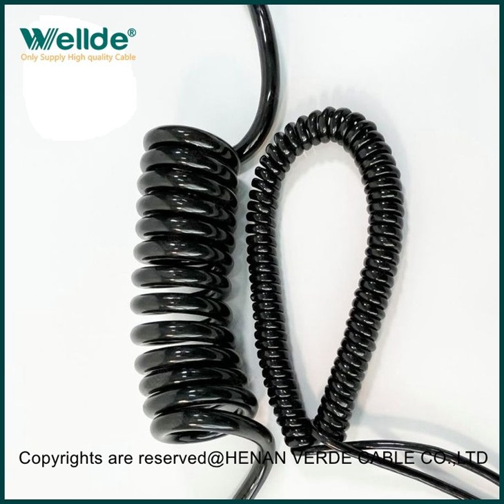 PVC Jacket Coiled Spiral Cable